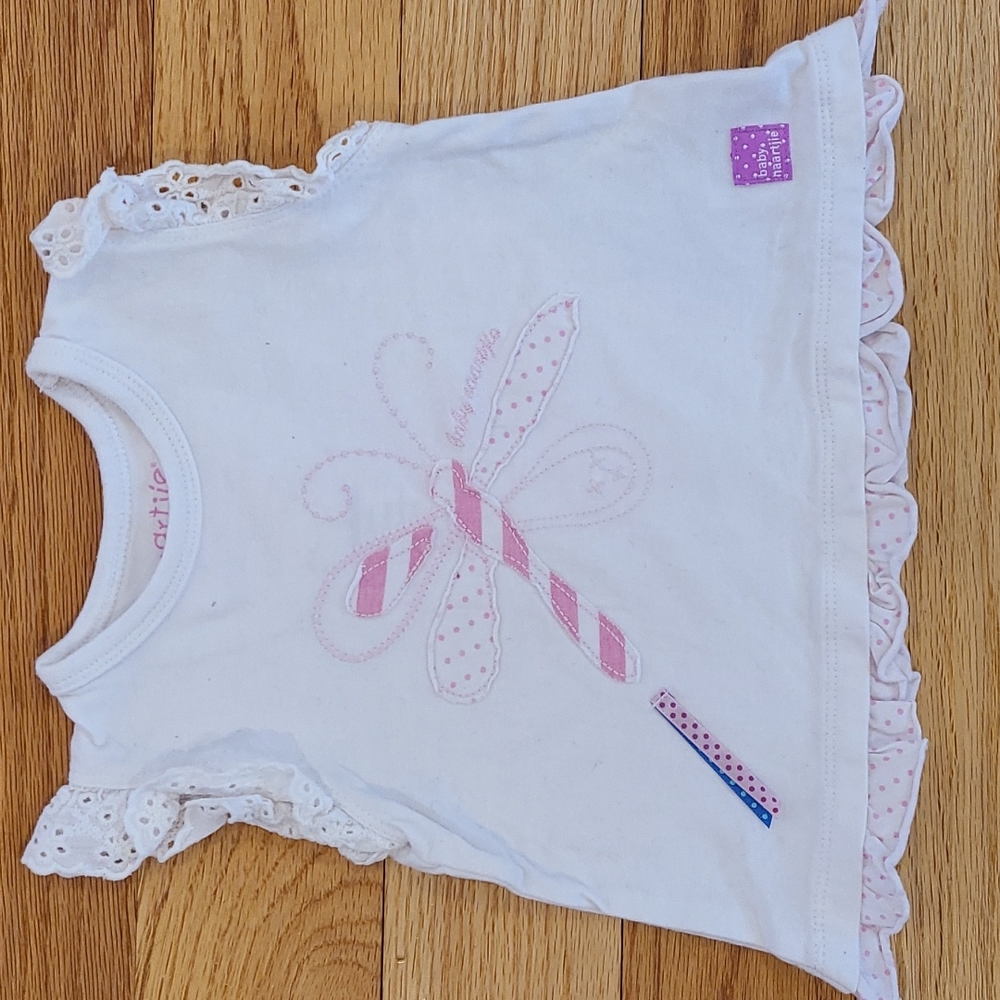 Naartjie baby butterfly top; size 6-12 mo